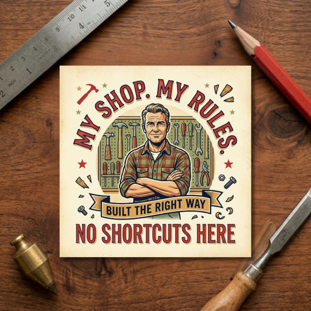 My Shop My Rules Sticker