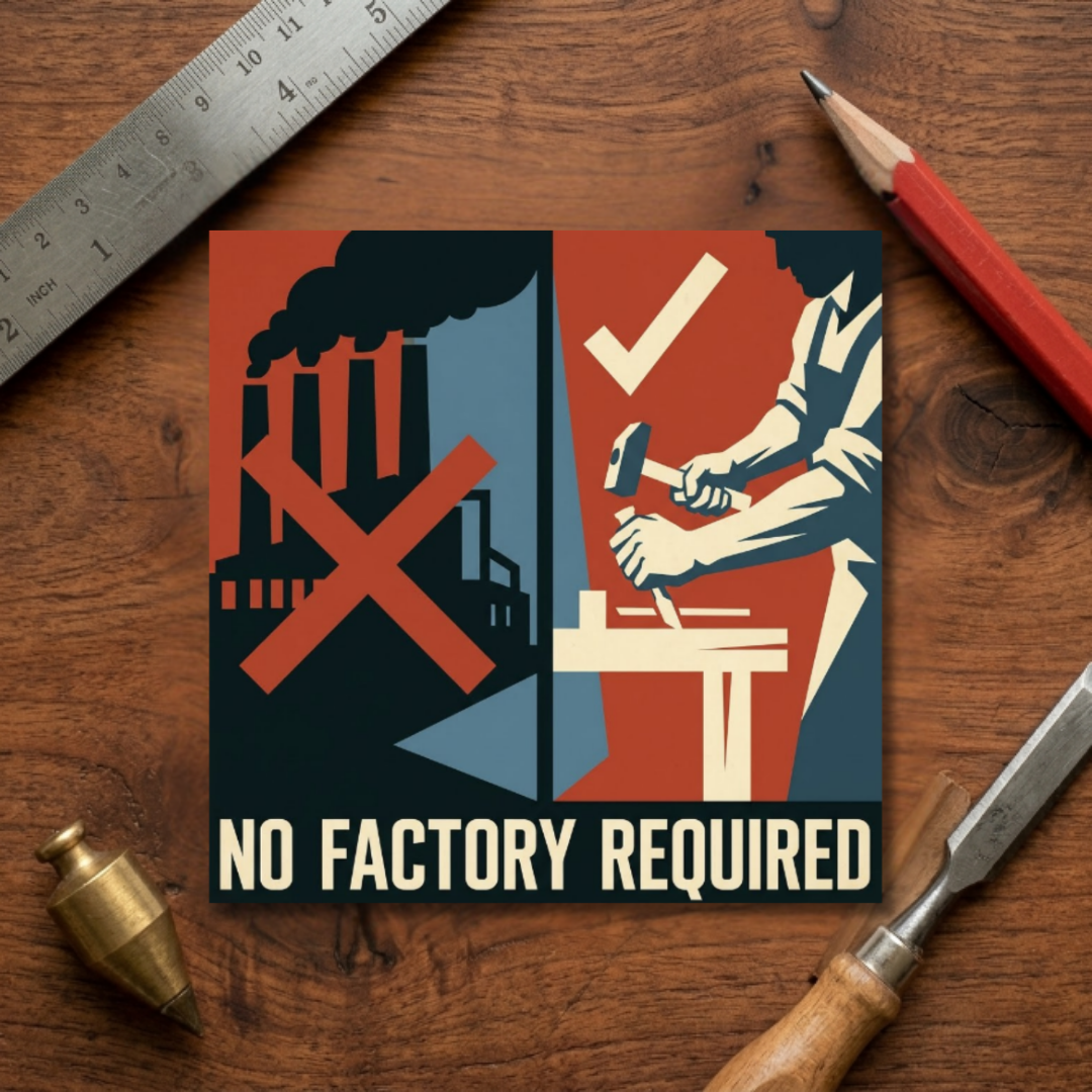 No Factory Requited Sticker