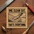 One Clean Cut Sticker