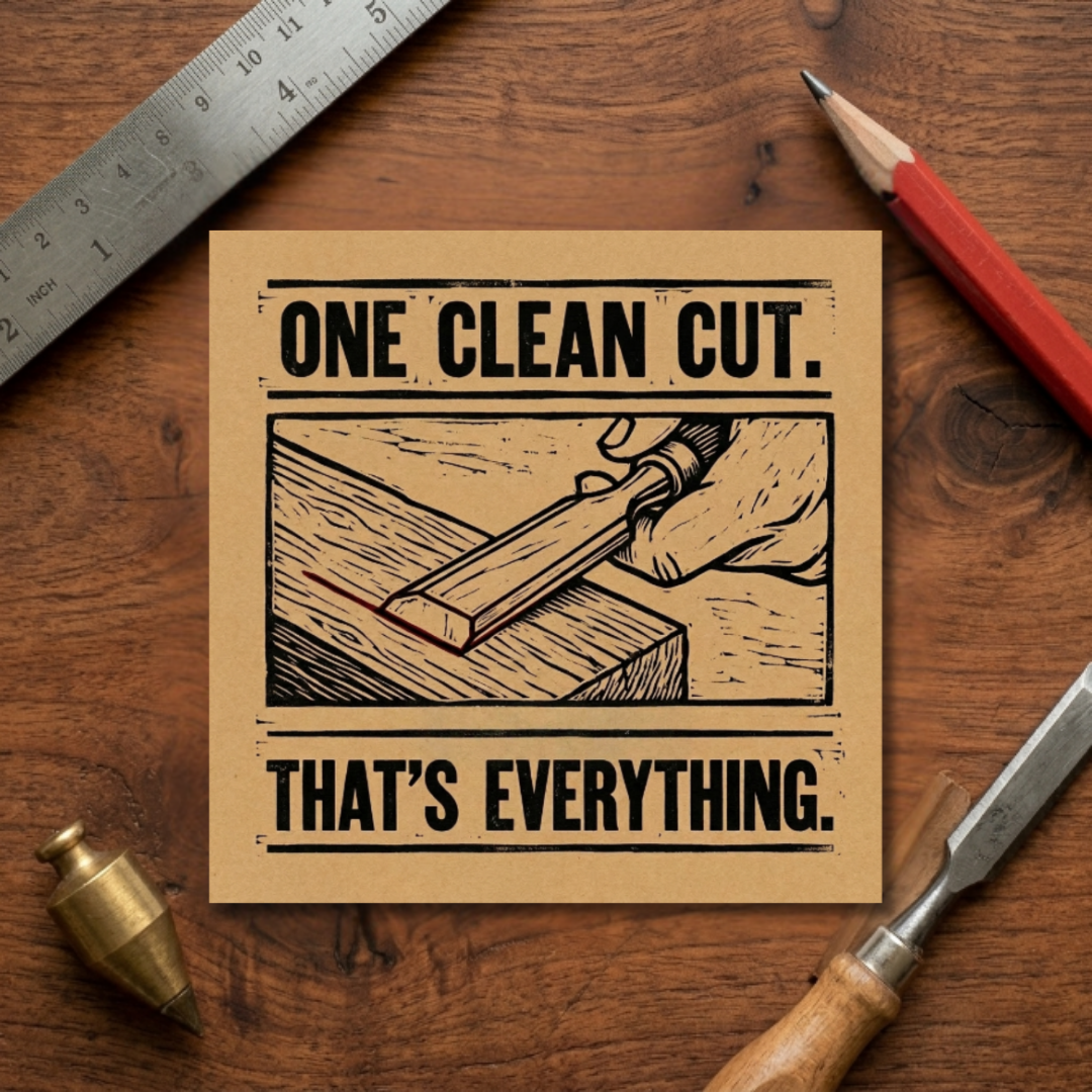 One Clean Cut Sticker