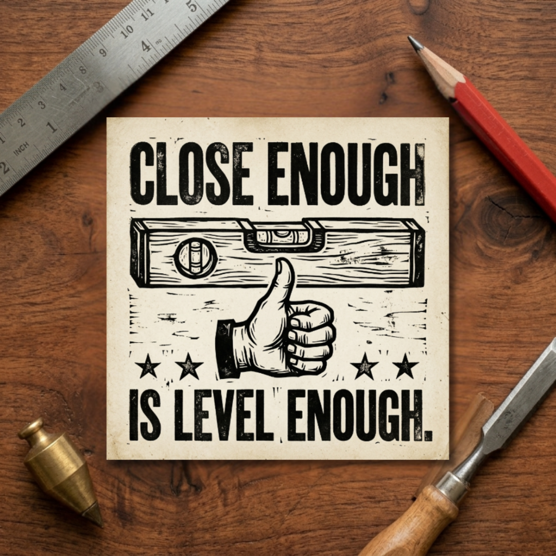 Close Enough Sticker