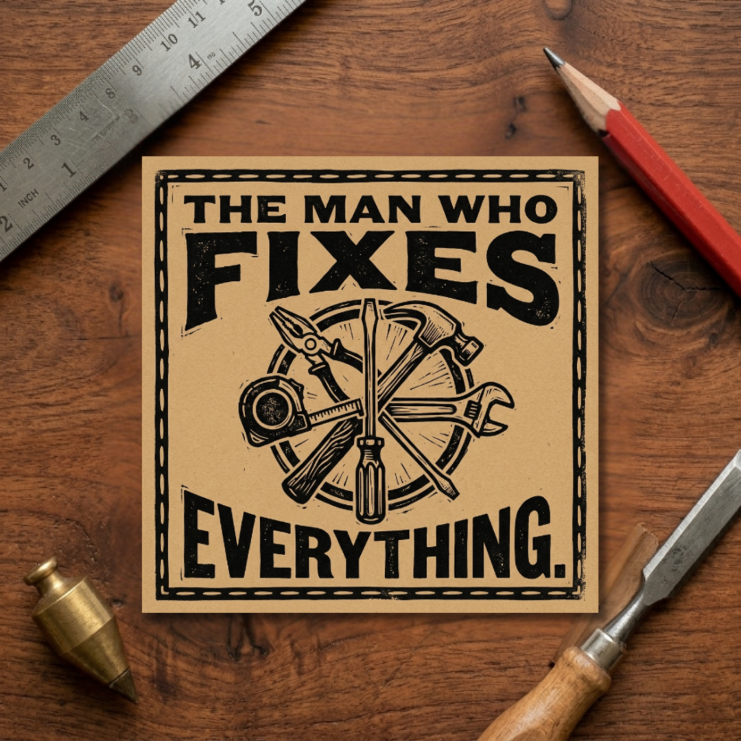 The Man Who Fixes Sticker