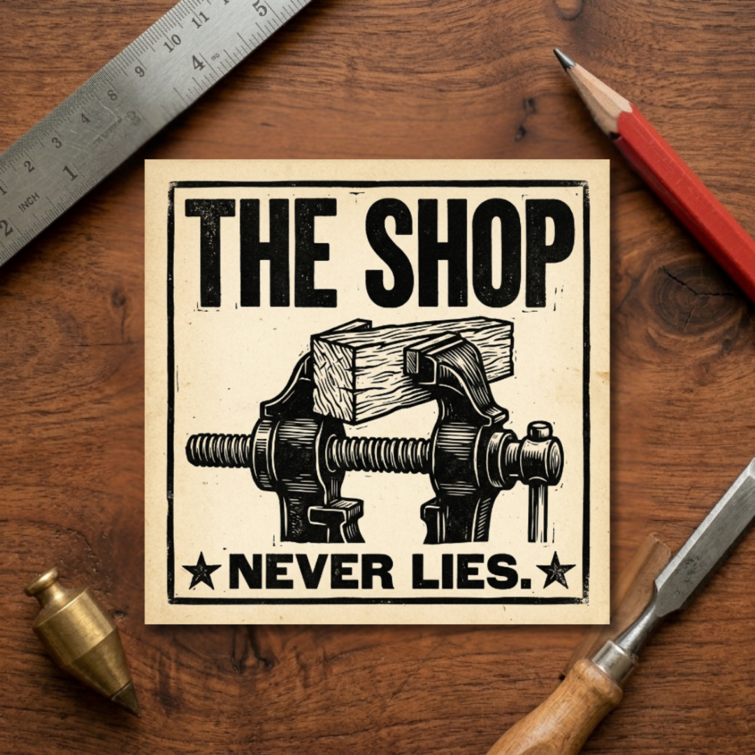 The Shop Never Lies Sticker