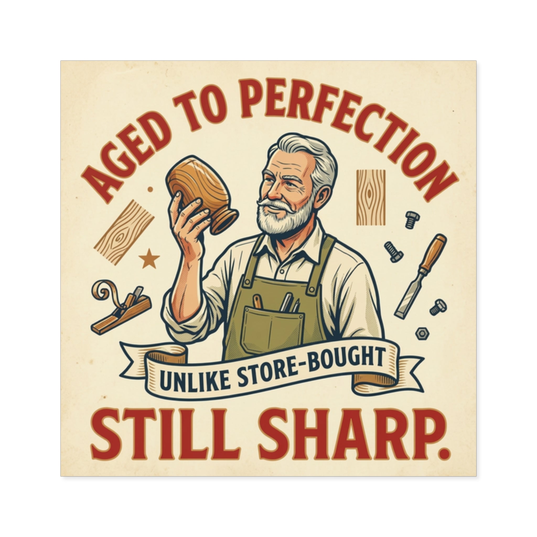 Aged to Perfection Sticker