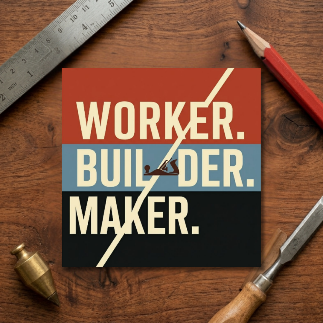 Worker Builder Maker Sticker