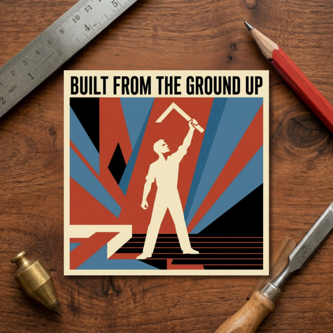 Built From The Ground Up Sticker