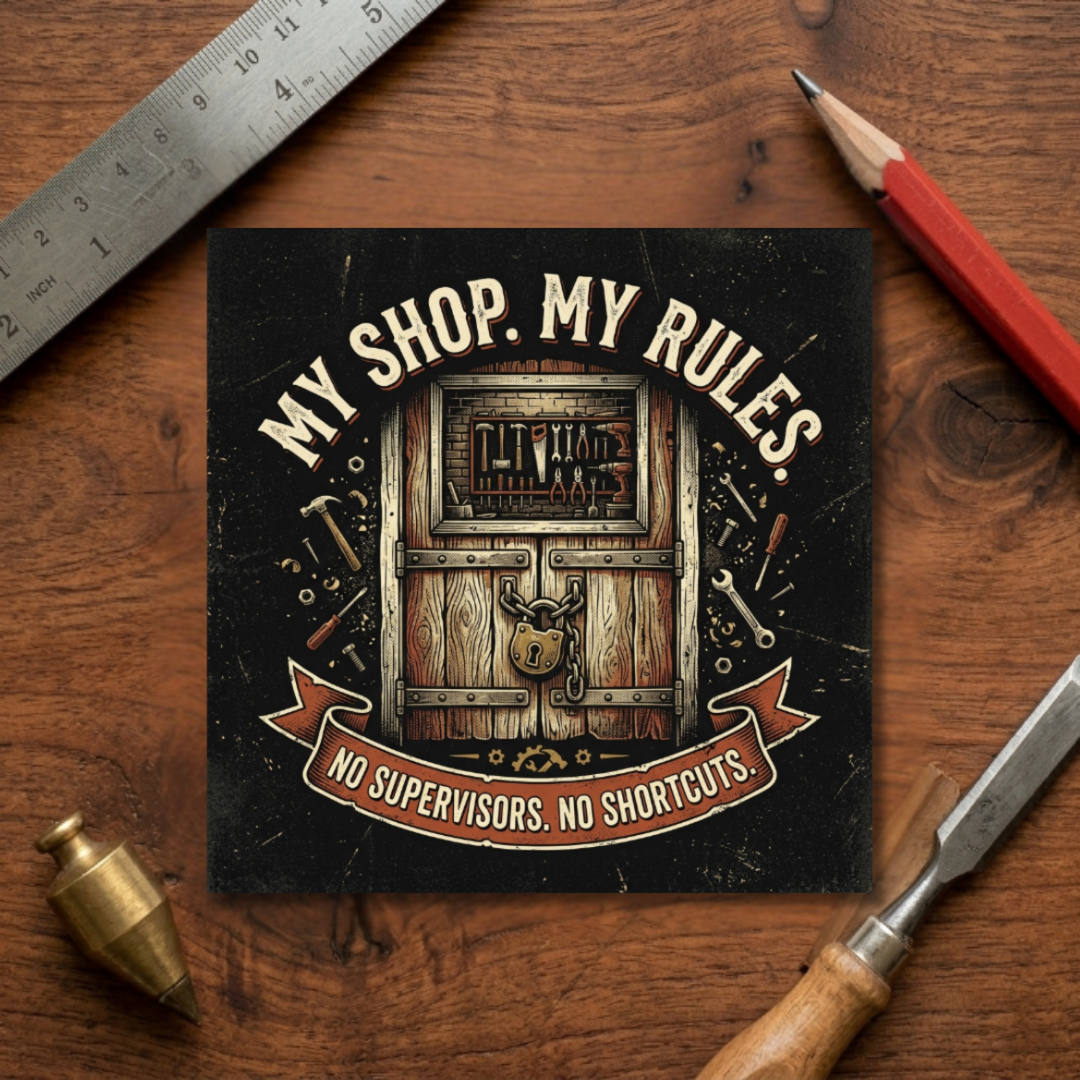 My Shop My Rules Sticker