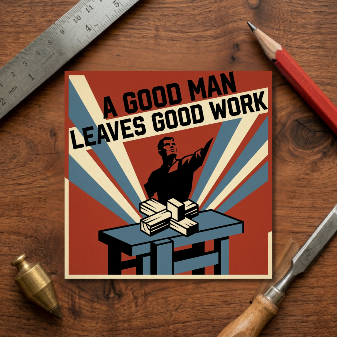 A Good Man Sticker